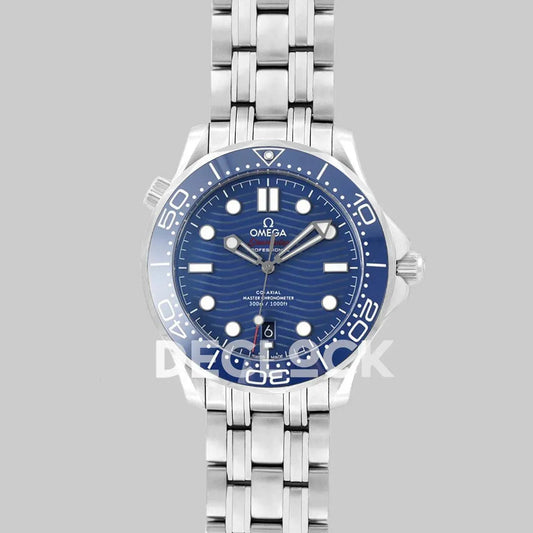 Seamaster Diver 300M SS Blue Ceramic Bezel Blue Dial on SS Bracelet