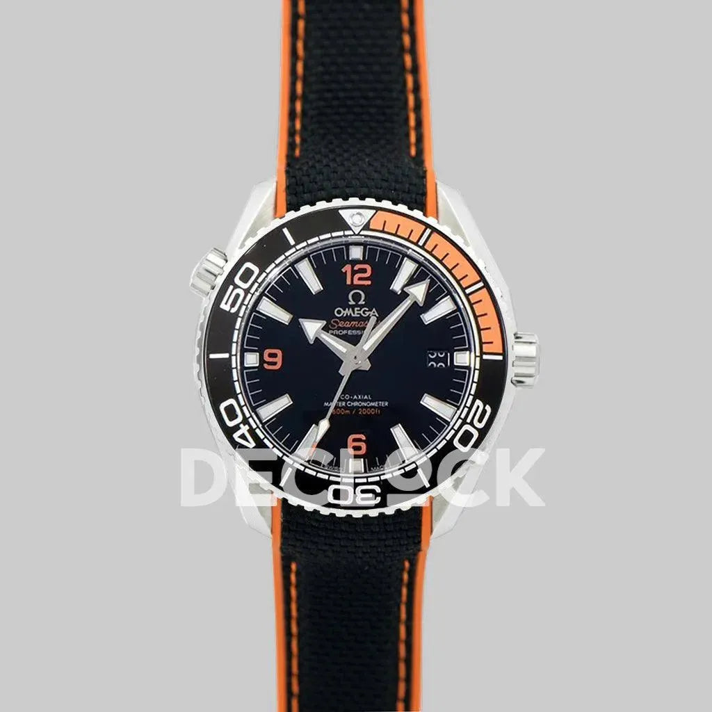 Seamaster Planet Ocean 600M 43.5mm Black Dial in Steel on Leather Strap