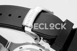 Nautilus 5726 Complicated SS White Textured Dial on Black Rubber Strap