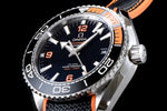 Seamaster Planet Ocean 600M 43.5mm Black Dial in Steel on Leather Strap