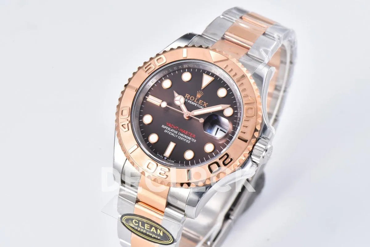 Yacht-Master 40 116621 Everose Rolesor in Brown Dial