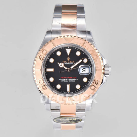 Yacht-Master 40 126621 Everose Rolesor in Black Dial