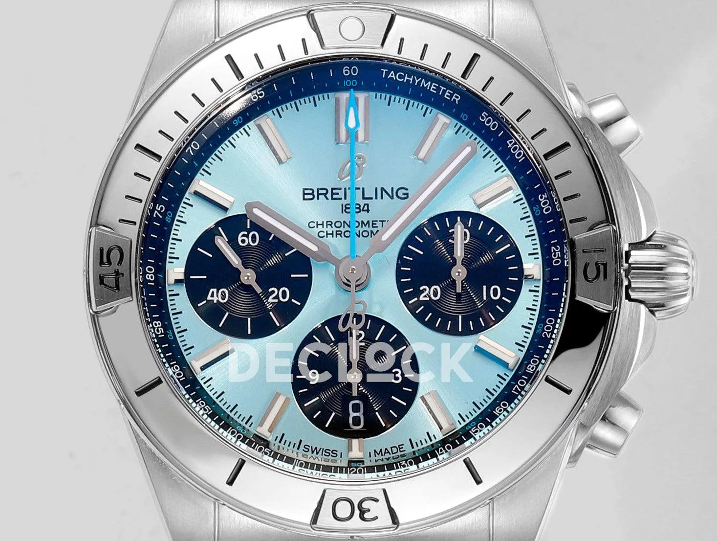 Chronomat B01 Steel in Sky Blue Dial