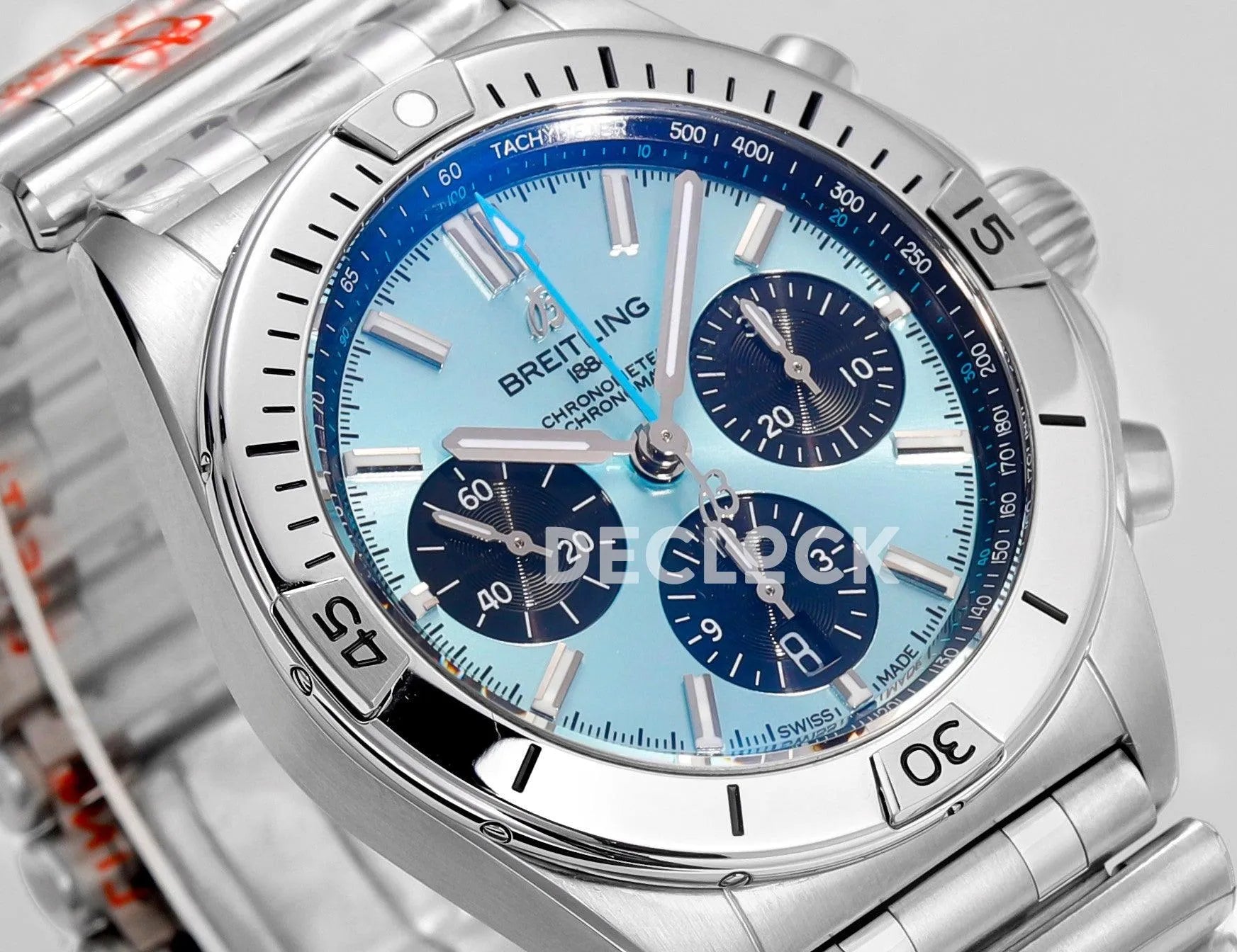 Chronomat B01 Steel in Sky Blue Dial