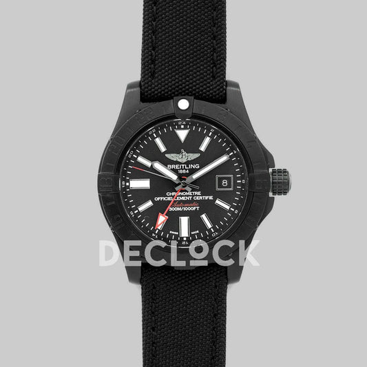 Replica Breitling Avenger Blackbird Black Dial in Titanium Case - Replica Watches