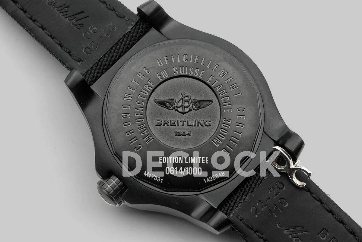 Replica Breitling Avenger Seawolf Blacksteel Black/Yellow DLC - Replica Watches