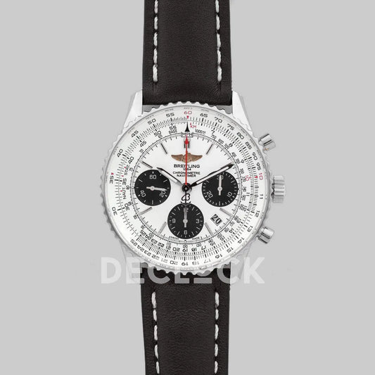 Replica Breitling Navitimer 01 Chronograph White Dial in Silver - Replica Watches