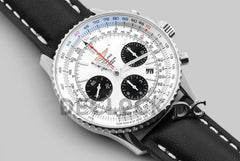 Replica Breitling Navitimer 01 Chronograph White Dial in Silver - Replica Watches