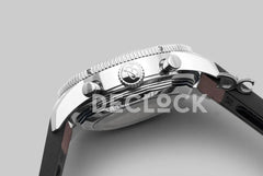 Replica Breitling Superocean Heritage II B01 Chronograph in Silver Dial on Steel on Brown Leather Strap - Replica Watches