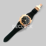 Replica Bvlgari Octo Velocissimo Chronograph Rose Gold in Black Dial - Replica Watches