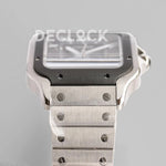 Replica Cartier Santos de Cartier 40mm Grey Dial in Steel/PVD - Replica Watches