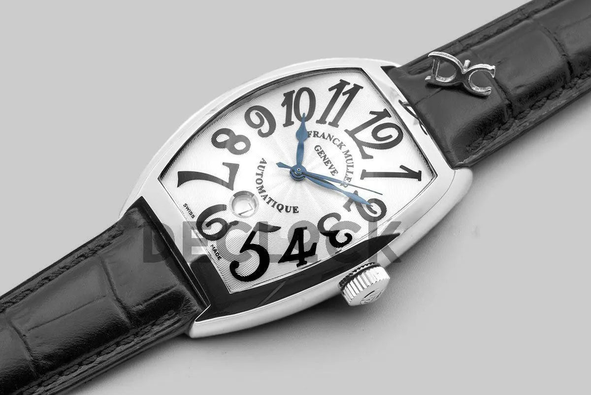 Replica Franck Muller Casablanca Automatique 8880 B SC DT White Dial on Black Strap - Replica Watches