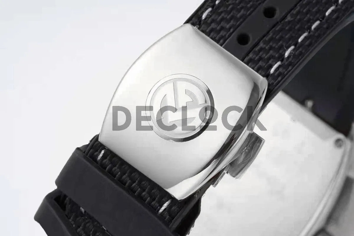 Replica Franck Muller Vanguard V45 Chronograph Black Dial with White Marker in Steel on Nylon Strap - Replica Watches