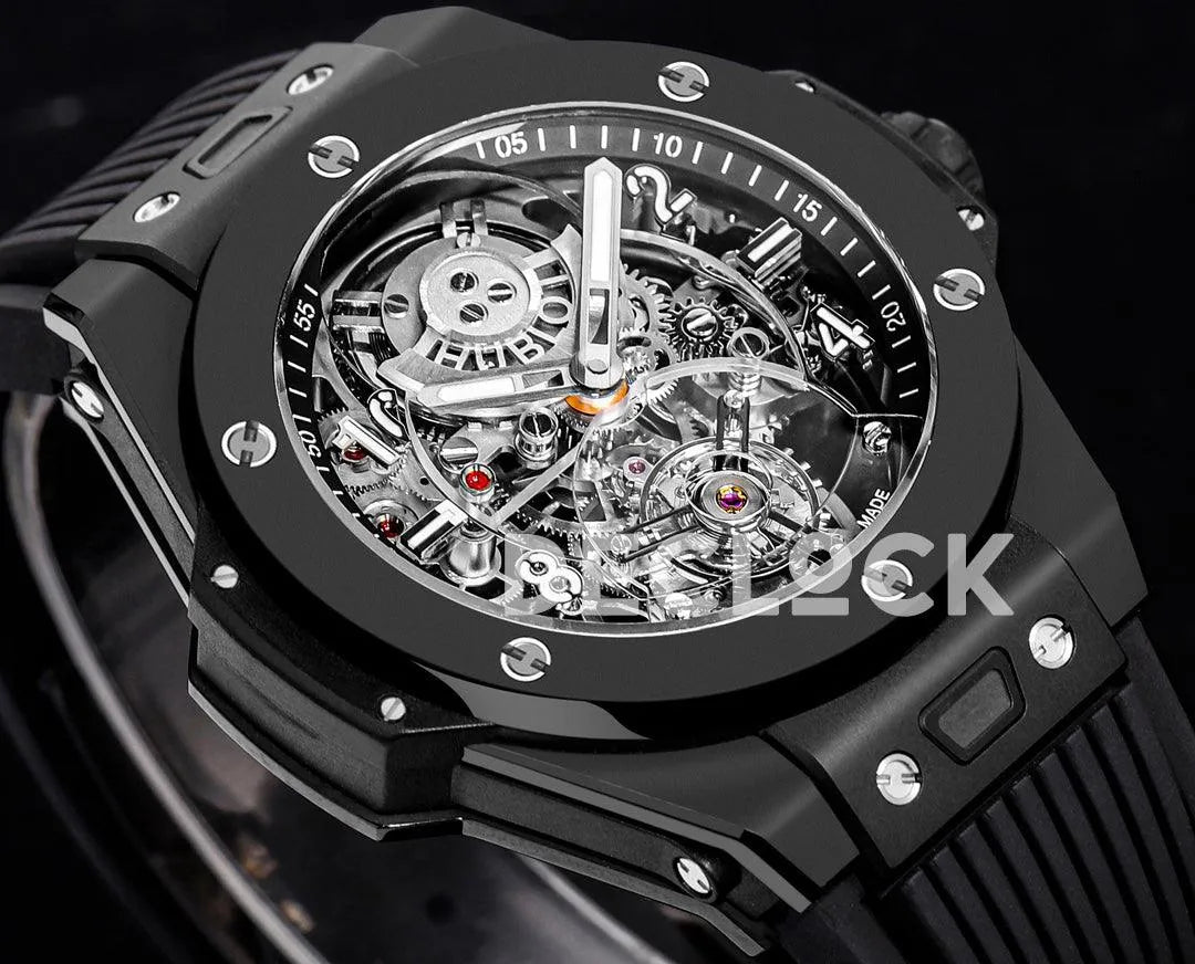 Replica Hublot Big Bang Tourbillon Automatic Black Magic - Replica Watches