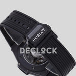 Replica Hublot Big Bang Unico Black Ceramic Skeleton Dial on Black Rubber Strap - Replica Watches