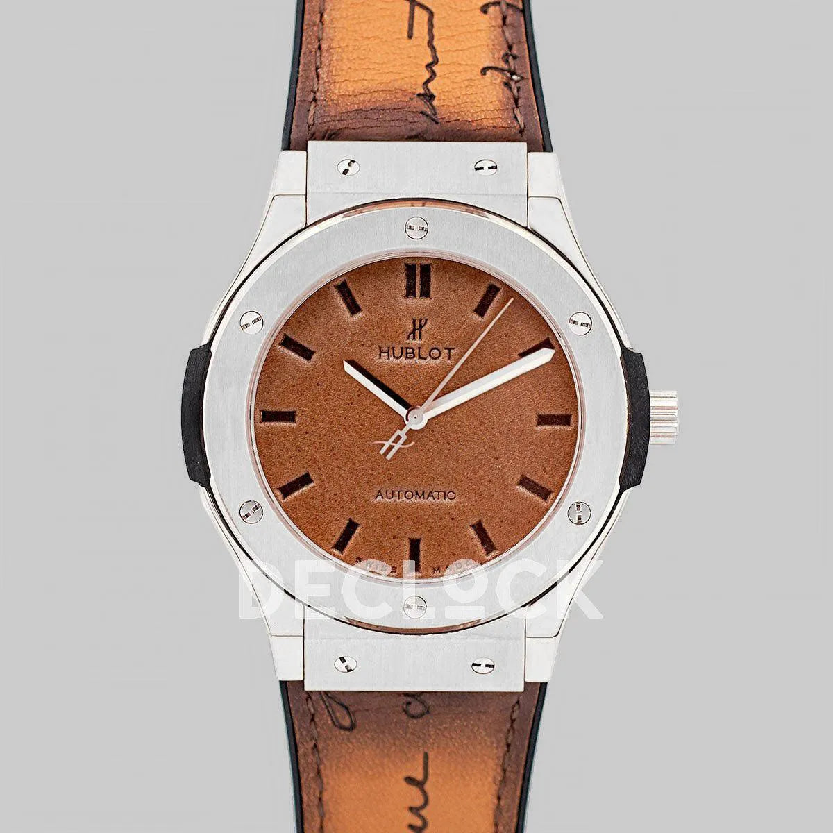 Replica Hublot Classic Fusion Berluti Scritto 45mm in Steel - Replica Watches