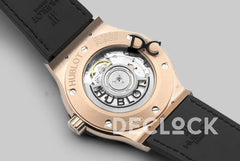 Replica Hublot Classic Fusion Chronograph Black Dial in Rose Gold - Replica Watches