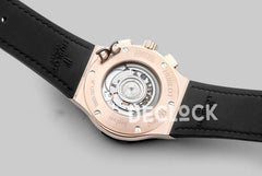 Replica Hublot Classic Fusion Chronograph Blue Dial with Blue Marker in Rose Gold - Replica Watches