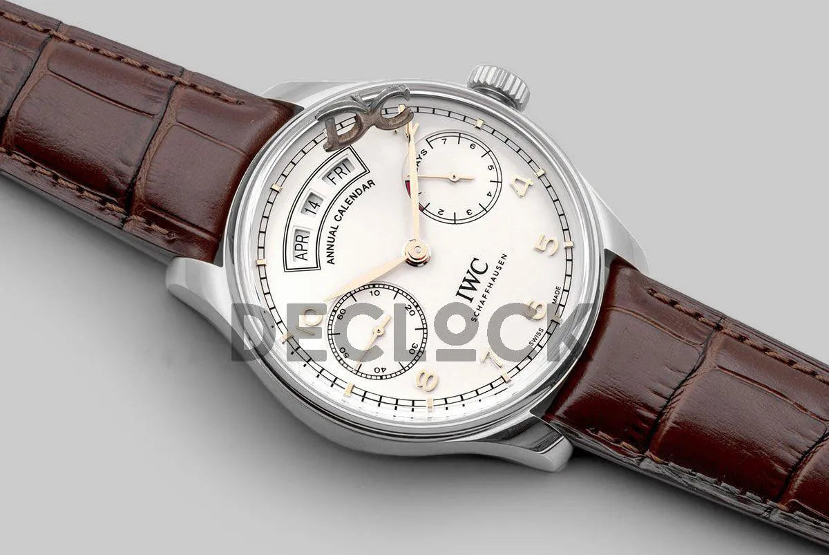 Replica IWC Portugieser Annual Calendar IW5035 White Dial in Steel - Replica Watches