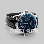 Replica IWC Portugieser Annual Calendar IW503502 Blue Dial in Steel - Replica Watches