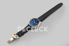 Replica IWC Portuguese Automatic 7 Day IW5007 Black Dial in Rose Gold - Replica Watches