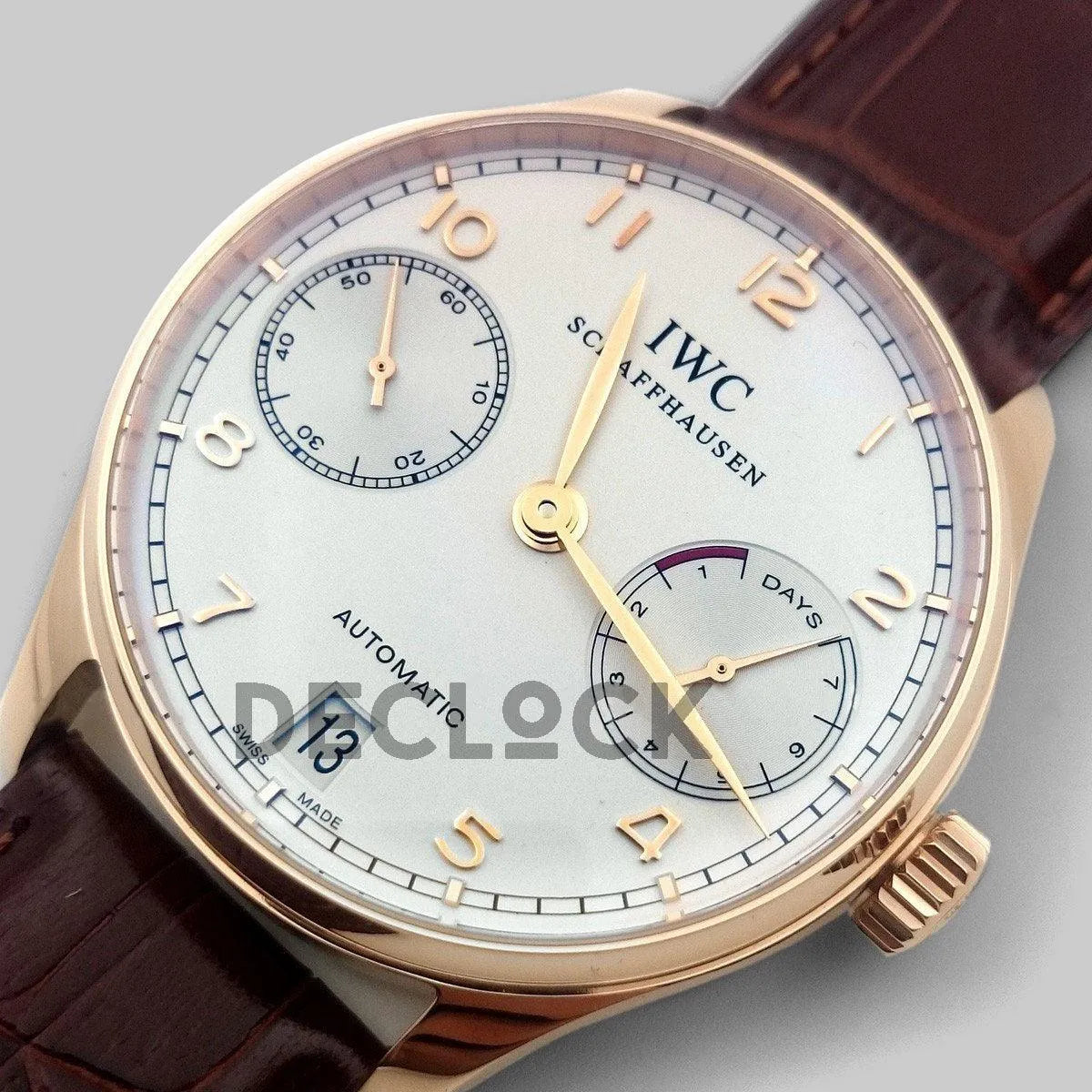 Replica IWC Portuguese Automatic 7 Day IW500701 Rose Gold - Replica Watches