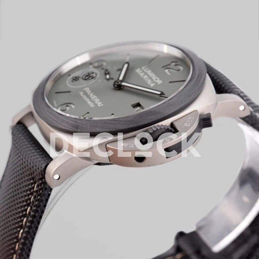 Replica Panerai PAM 1662 Luminor on Black Kevlar Composite Strap - Replica Watches