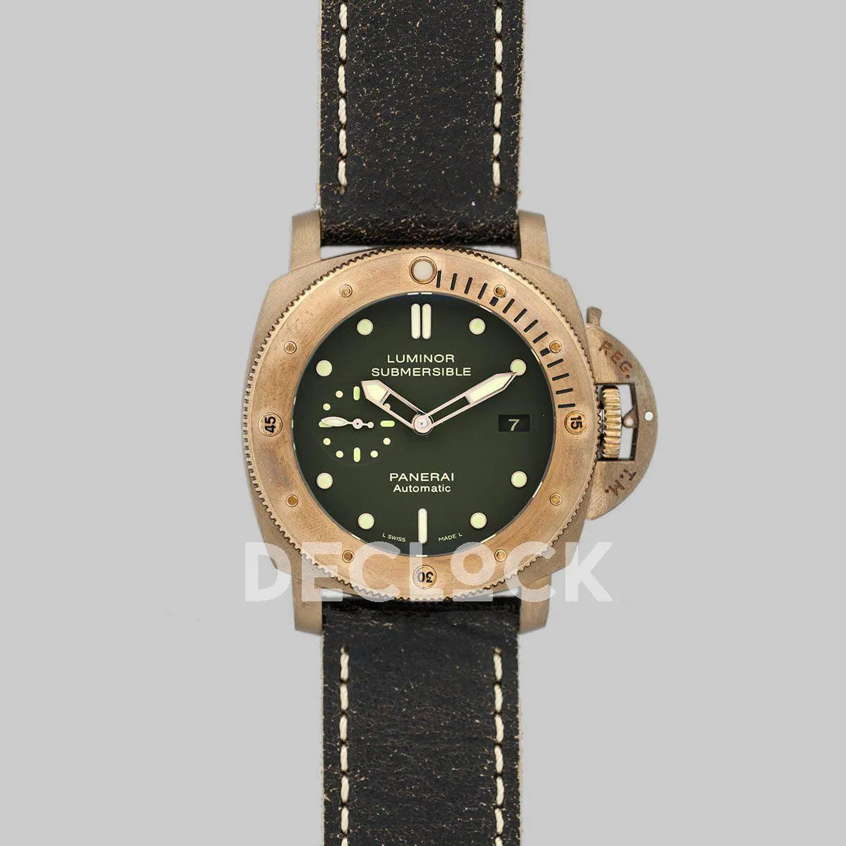 Replica Panerai PAM382 Luminor Submersible 1950 3 Days Automatic Bronzo - Replica Watches