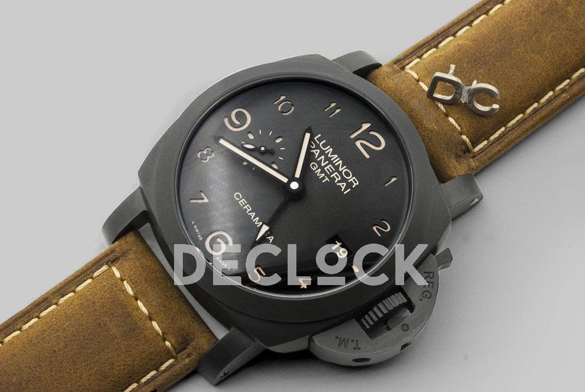 Replica Panerai PAM441 Luminor 1950 3 Days GMT Automatic Ceramica - Replica Watches