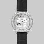 Replica Piaget Black Tie Emperador Cushion White Dial in Steel with Diamond Bezel and Dial - Replica Watches