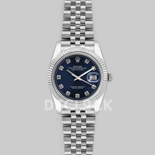 Replica Rolex Datejust 36 116234 Blue Dial with Diamond Markers - Replica Watches