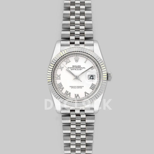 Replica Rolex Datejust 36 116234 White Dial with Roman Numeral Markers - Replica Watches