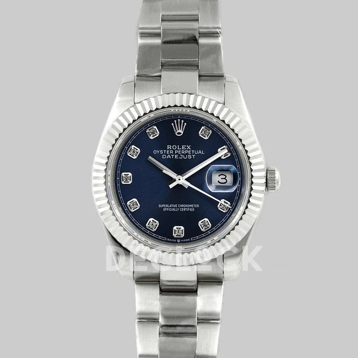 Replica Rolex Datejust II 36 116300 Blue Dial Diamond Markers - Replica Watches