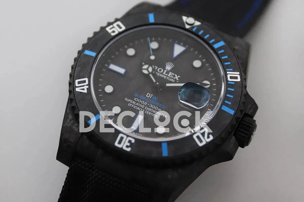 Replica Rolex DIW Submariner Carbon Blue - Replica Watches