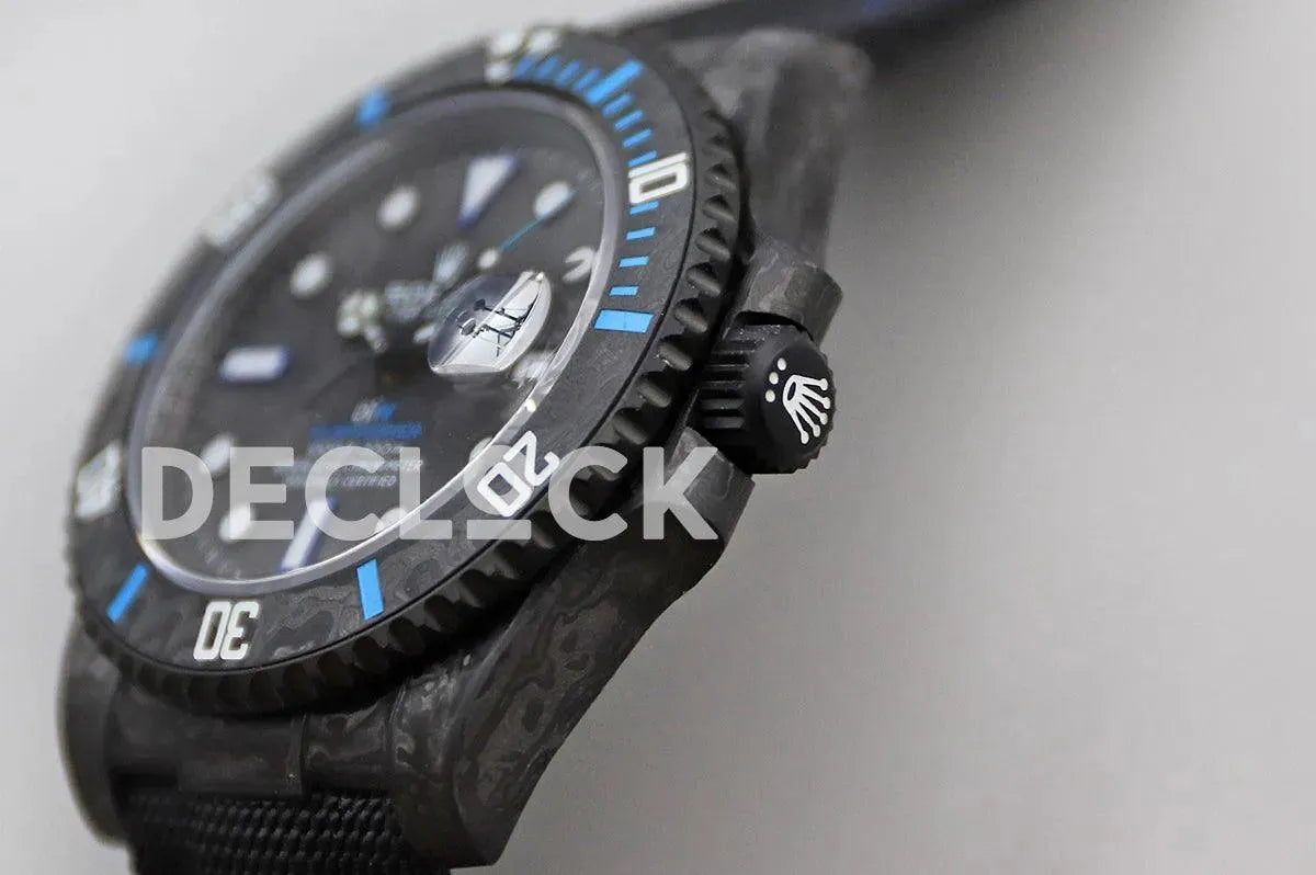 Replica Rolex DIW Submariner Carbon Blue - Replica Watches