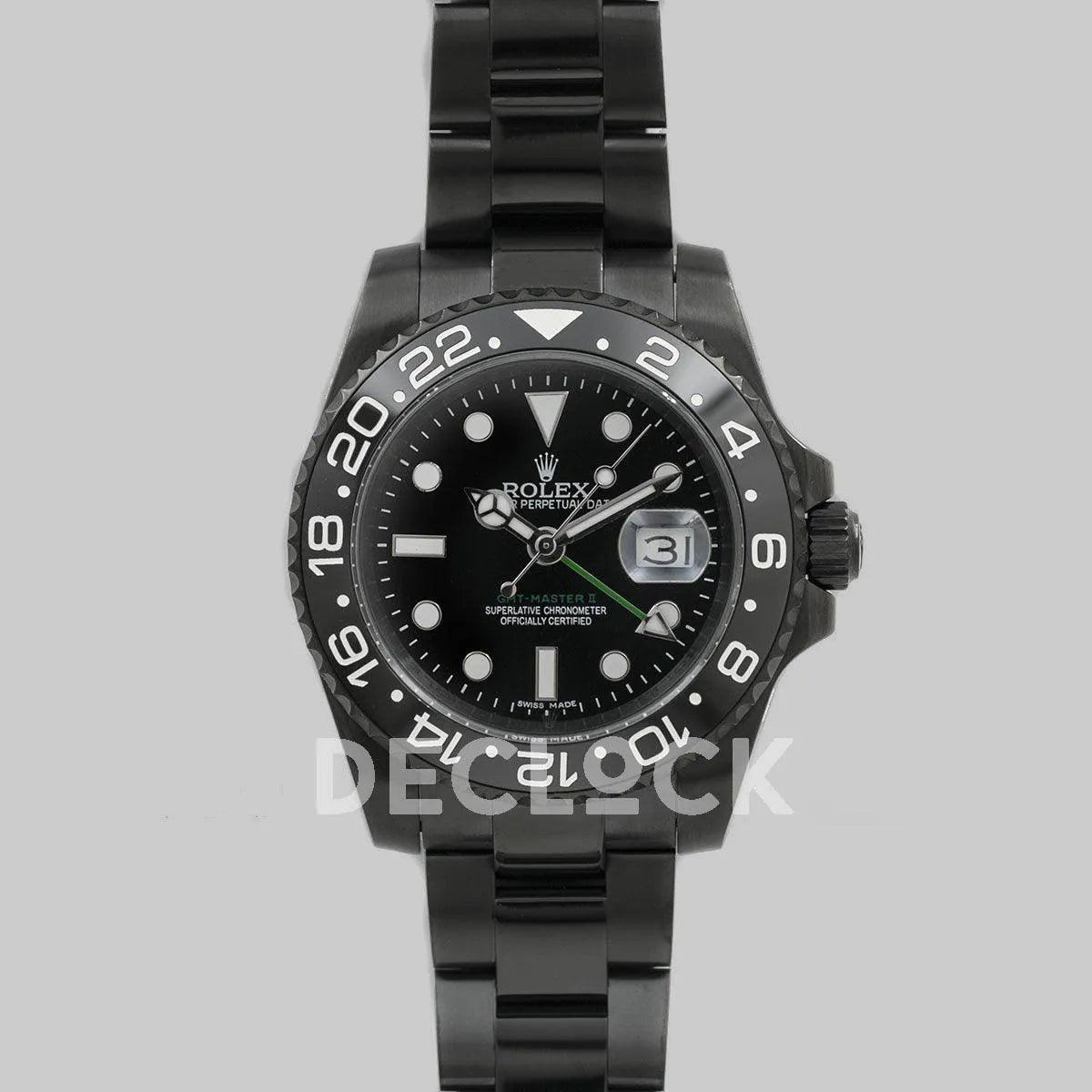 Replica Rolex GMT Master II 116710 LN in PVD Black - Replica Watches