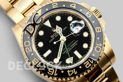 Replica Rolex GMT Master II 116718LN in Yellow Gold - Replica Watches