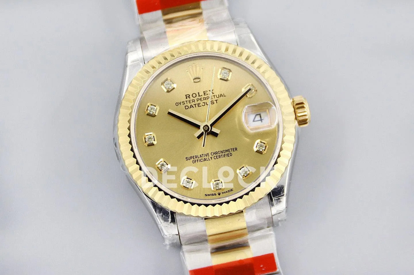 Replica Rolex Ladies Datejust 31 278273 God Dial in Yellow Gold with Diamond Markers - Replica Watches