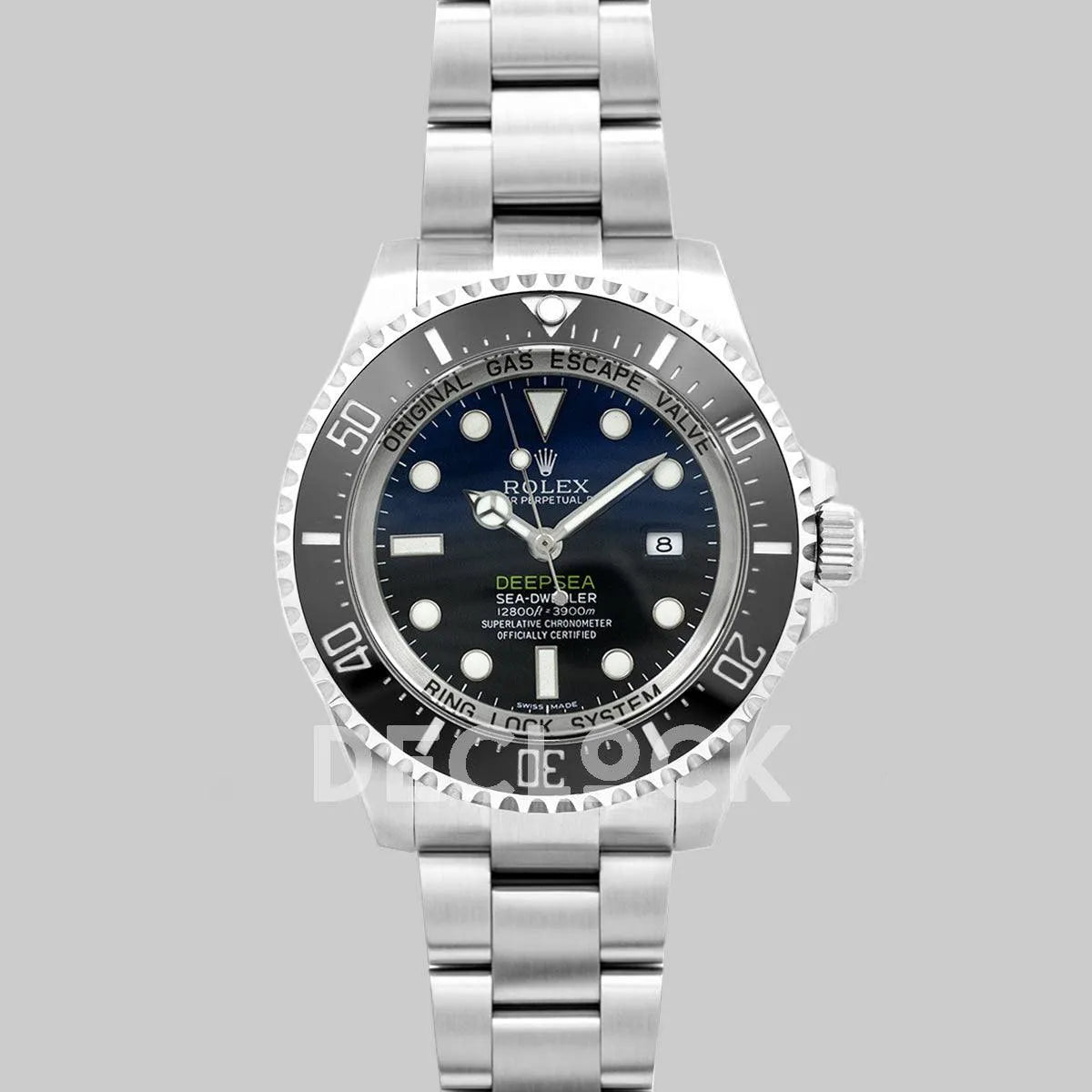 Replica Rolex Sea-Dweller Deepsea D-Blue 116660 Black Ceramic - Replica Watches