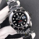 Replica Rolex Submariner 116610 Black Dial in DLC Blaken Red - Replica Watches