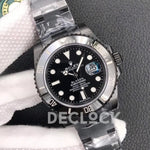 Replica Rolex Submariner 116610 Black Dial in DLC Blaken - Replica Watches