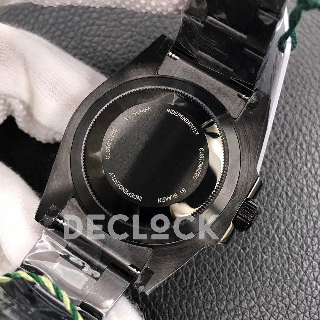 Replica Rolex Submariner 116610 Black Dial in DLC Blaken - Replica Watches