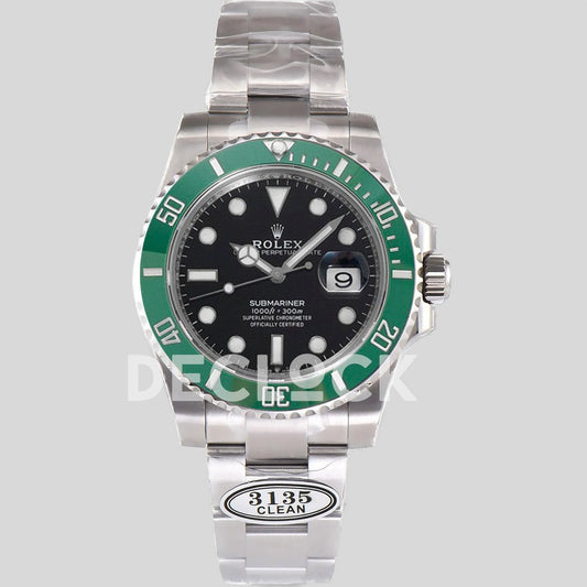 Replica Rolex Submariner 116610LN "Kermit" Green Ceramic - Replica Watches