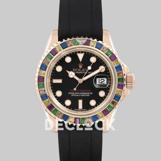 Replica Rolex Yacht-Master 116695 SATS with Gem-Set Bezel - Replica Watches