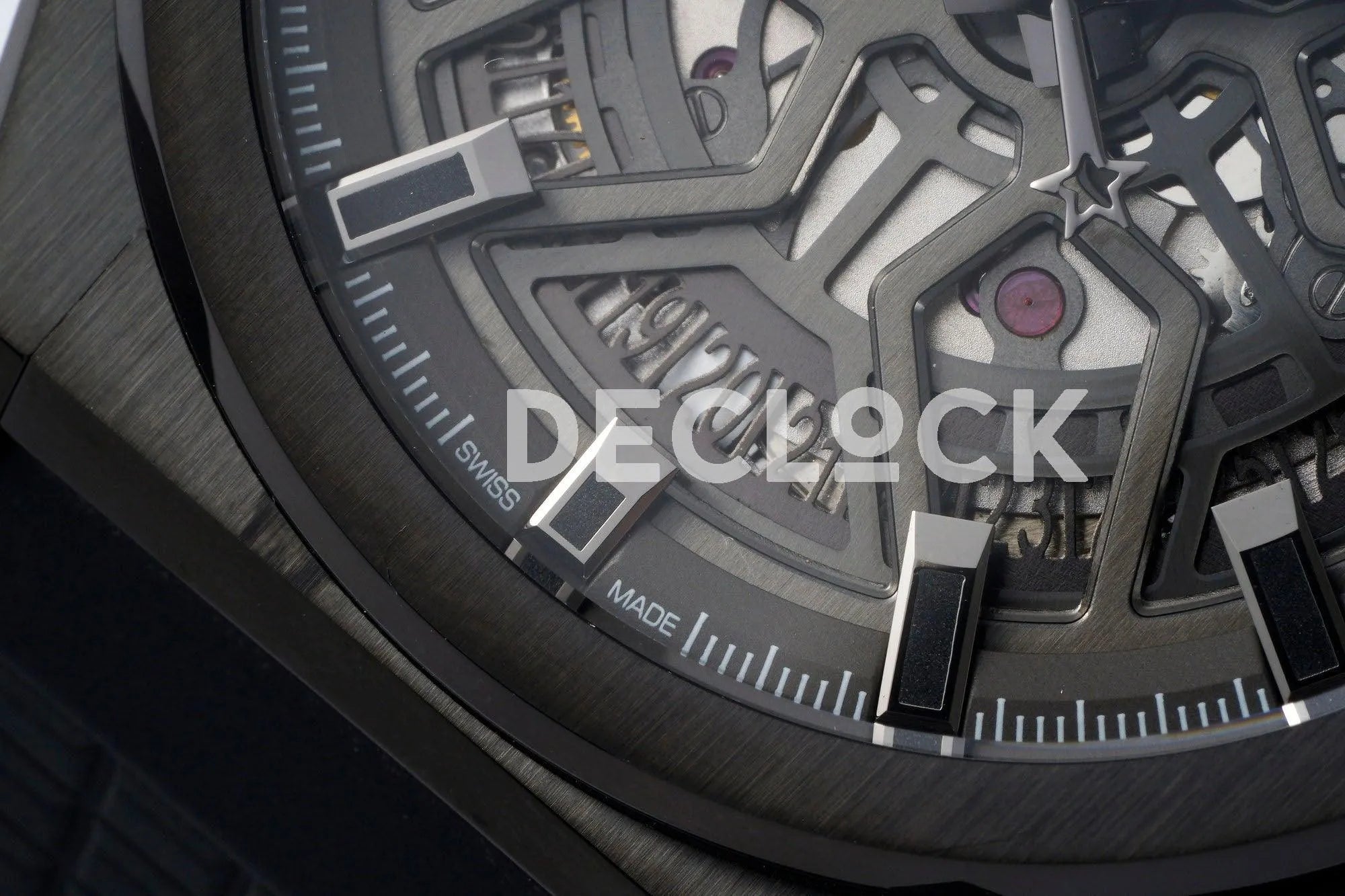 Replica Zenith Defy Classic Skeleton Black Bezel on Black Rubber Strap - Replica Watches