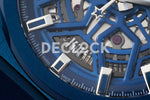 Replica Zenith Defy Classic Skeleton Full Blue on Blue Rubber Strap - Replica Watches