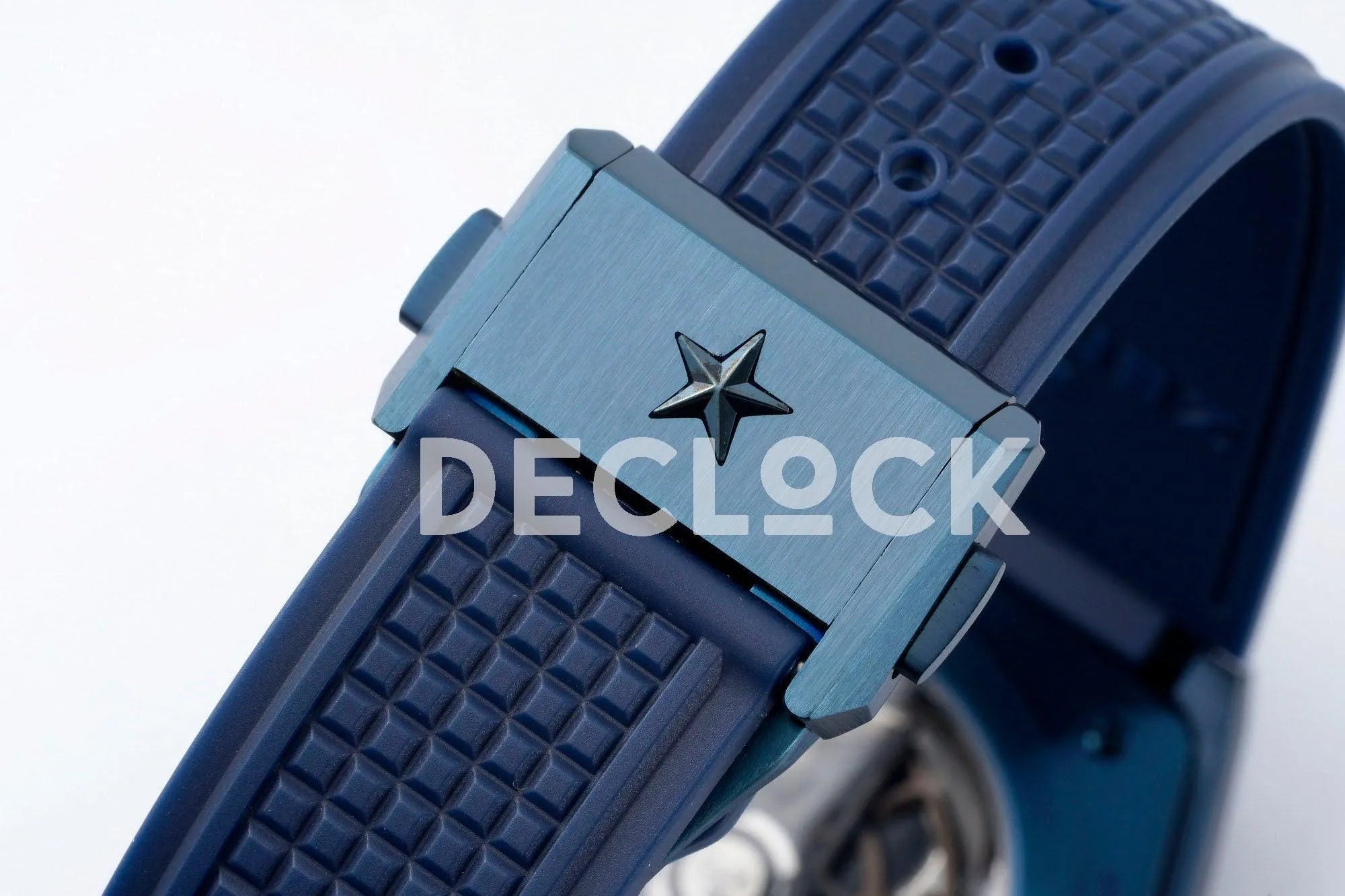 Replica Zenith Defy Classic Skeleton Full Blue on Blue Rubber Strap - Replica Watches